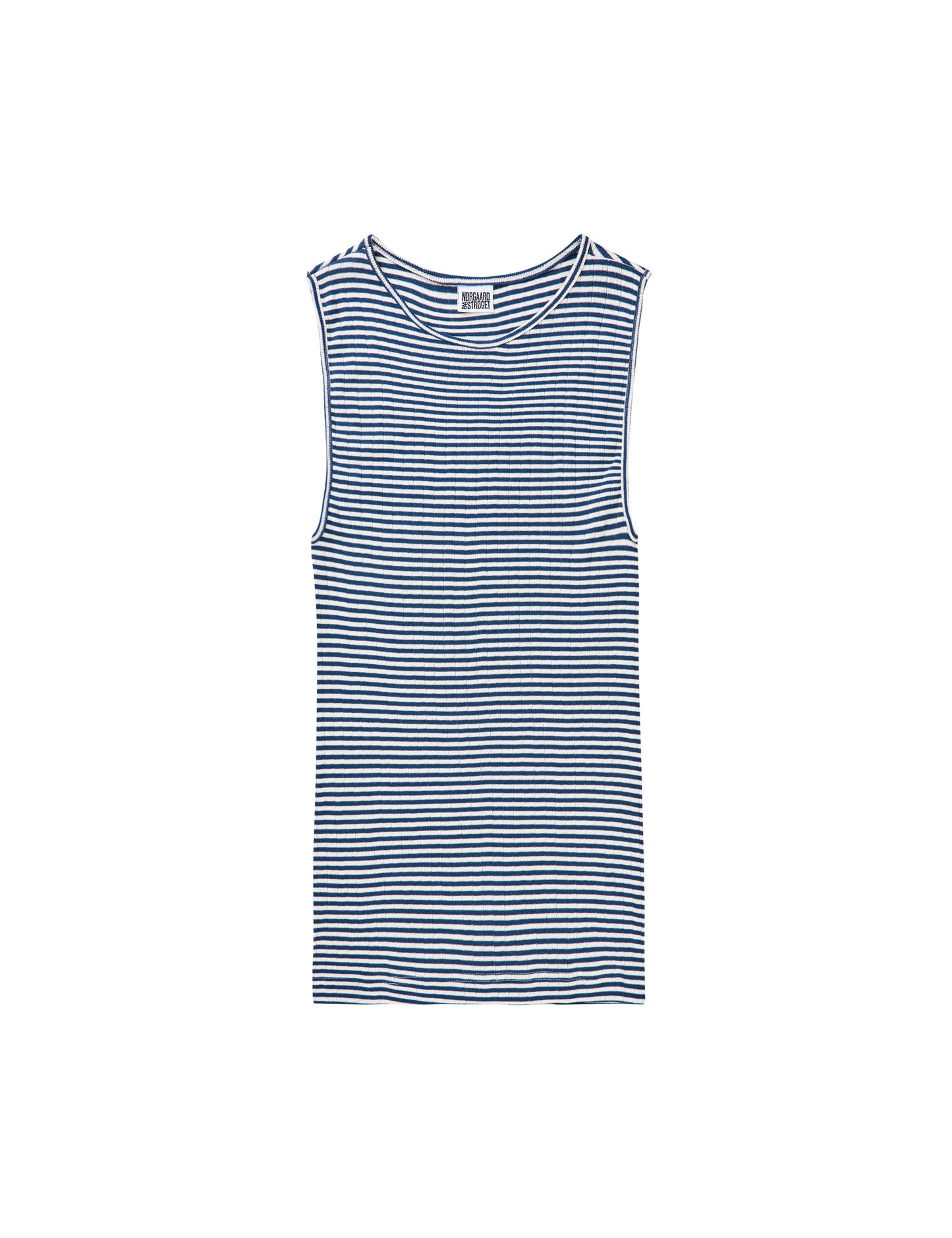 NPS Tank Top Fine Stripe, Marine/Ecru