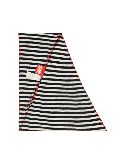 NPS Scarf Triangle Wool Caro Editions, Black/Ecru/Red