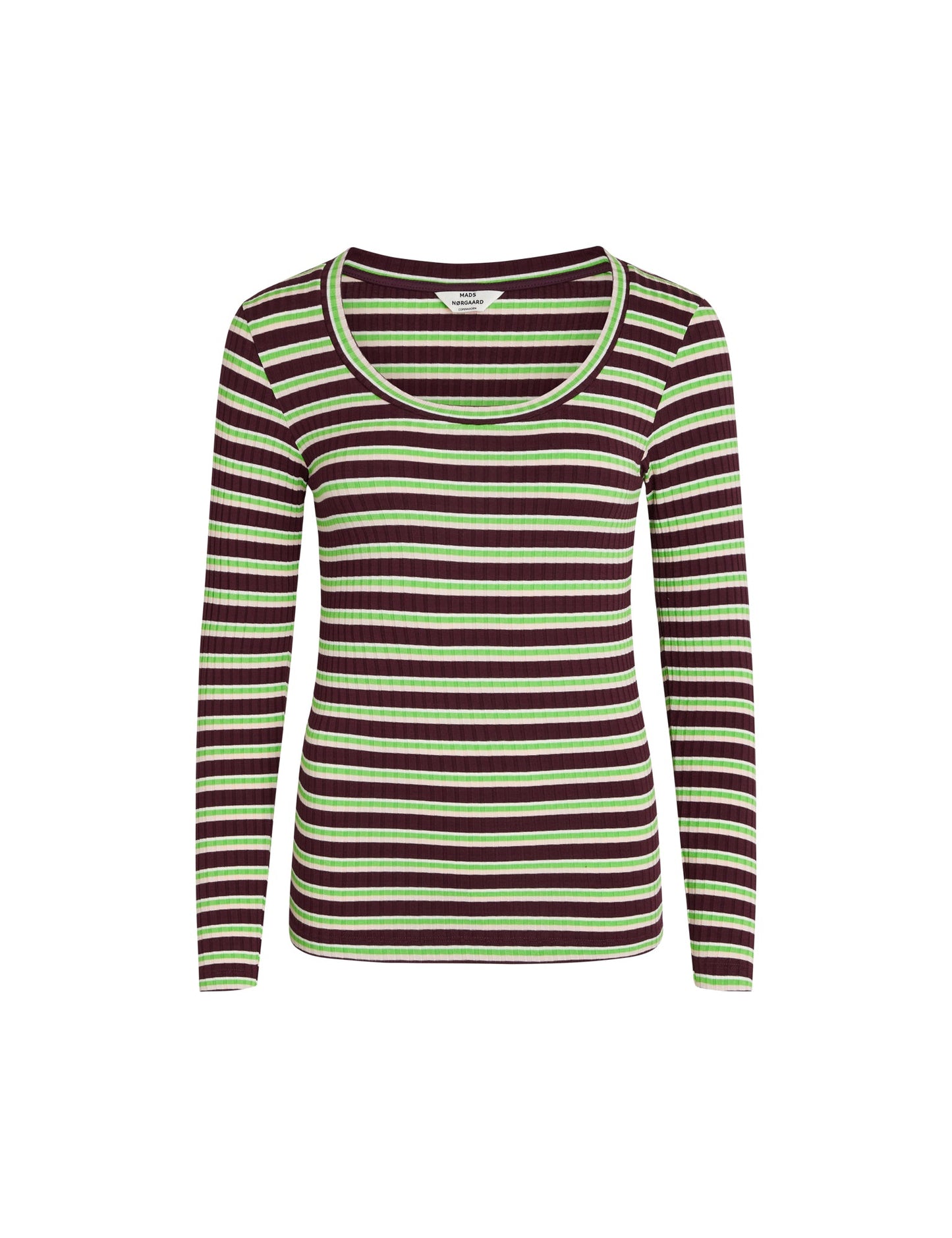 5x5 Stripe Tinilla Top,  Multi Classic Green