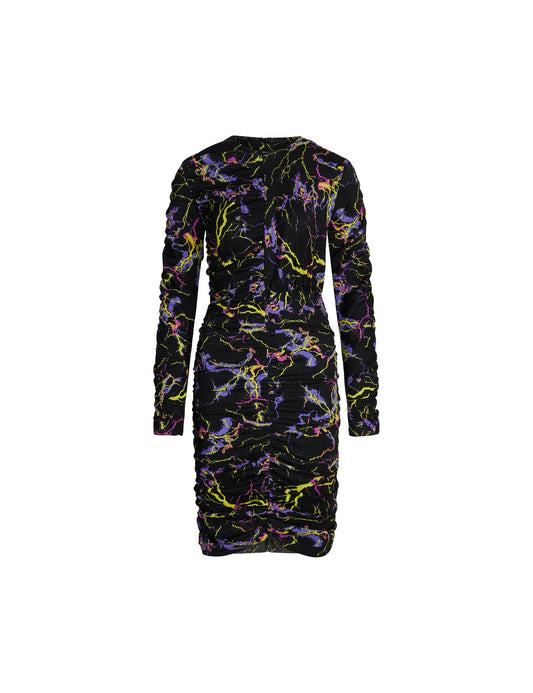 Pollux Aachen Dress,  Sky AOP Black