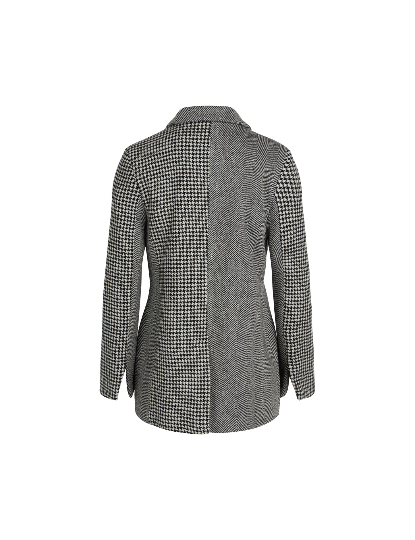 Bonded Wool Benin Blazer,  Black/White