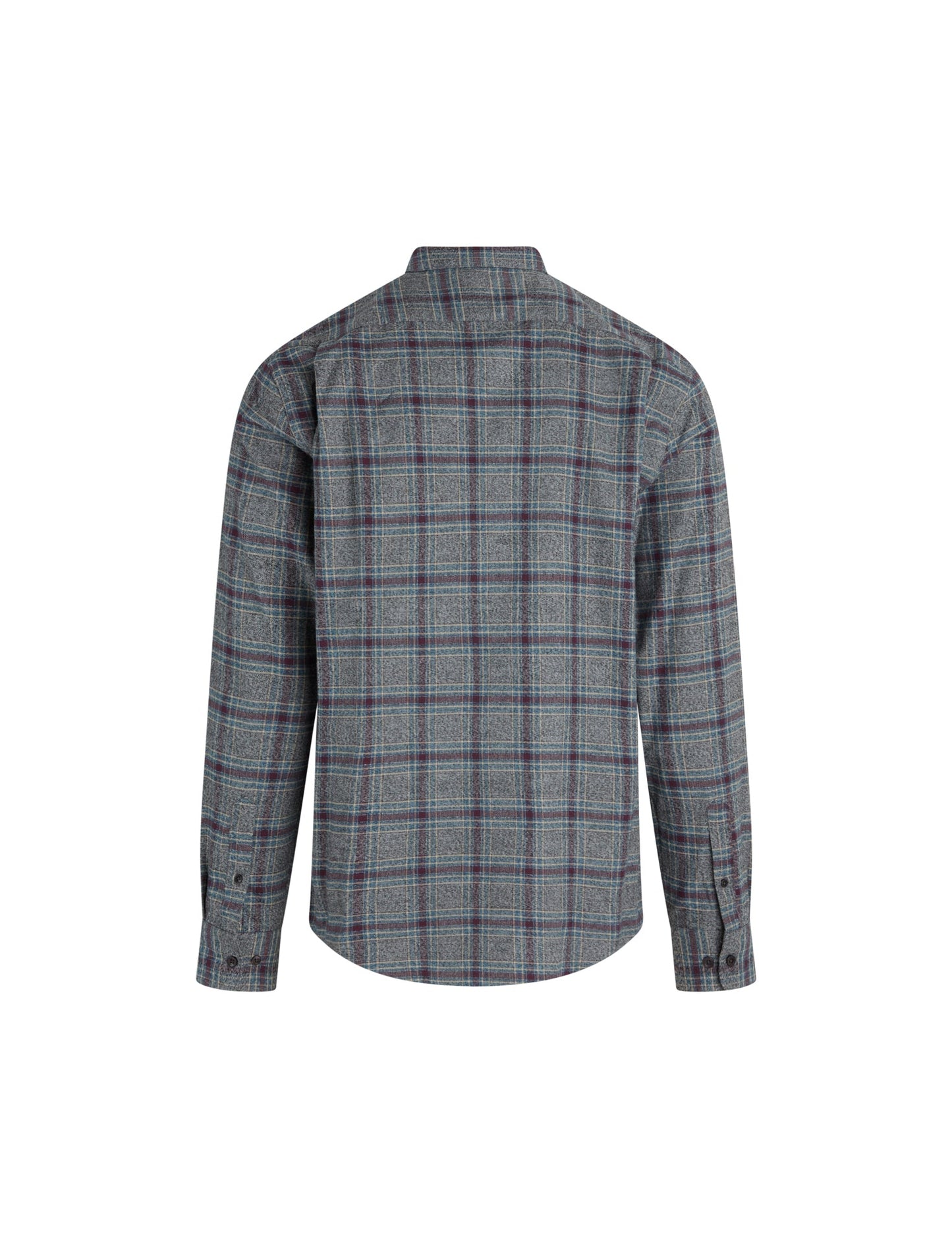 Moulin Sune Shirt, Grey Mel Check