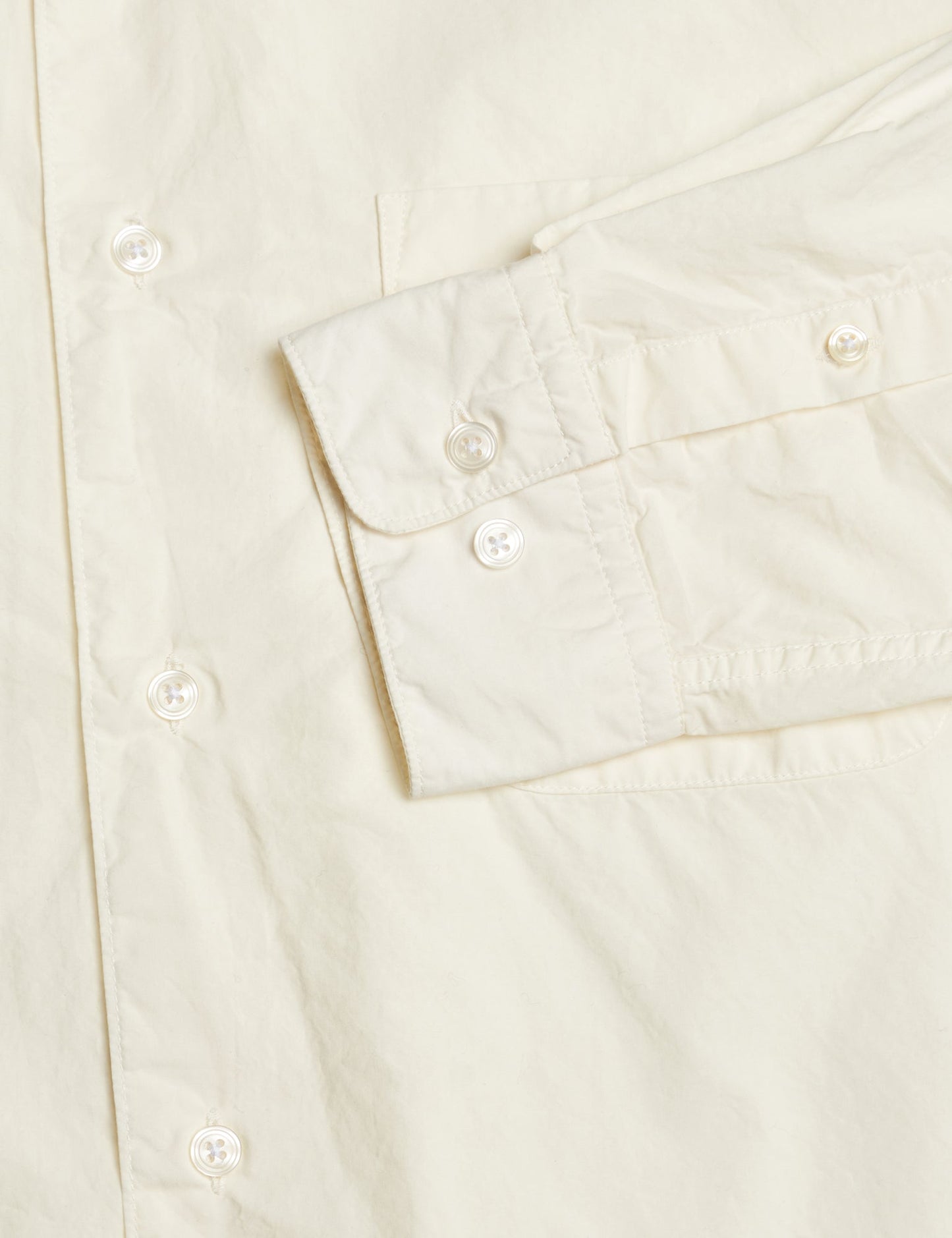 Cotton Poplin Malte Shirt,  Marshmallow