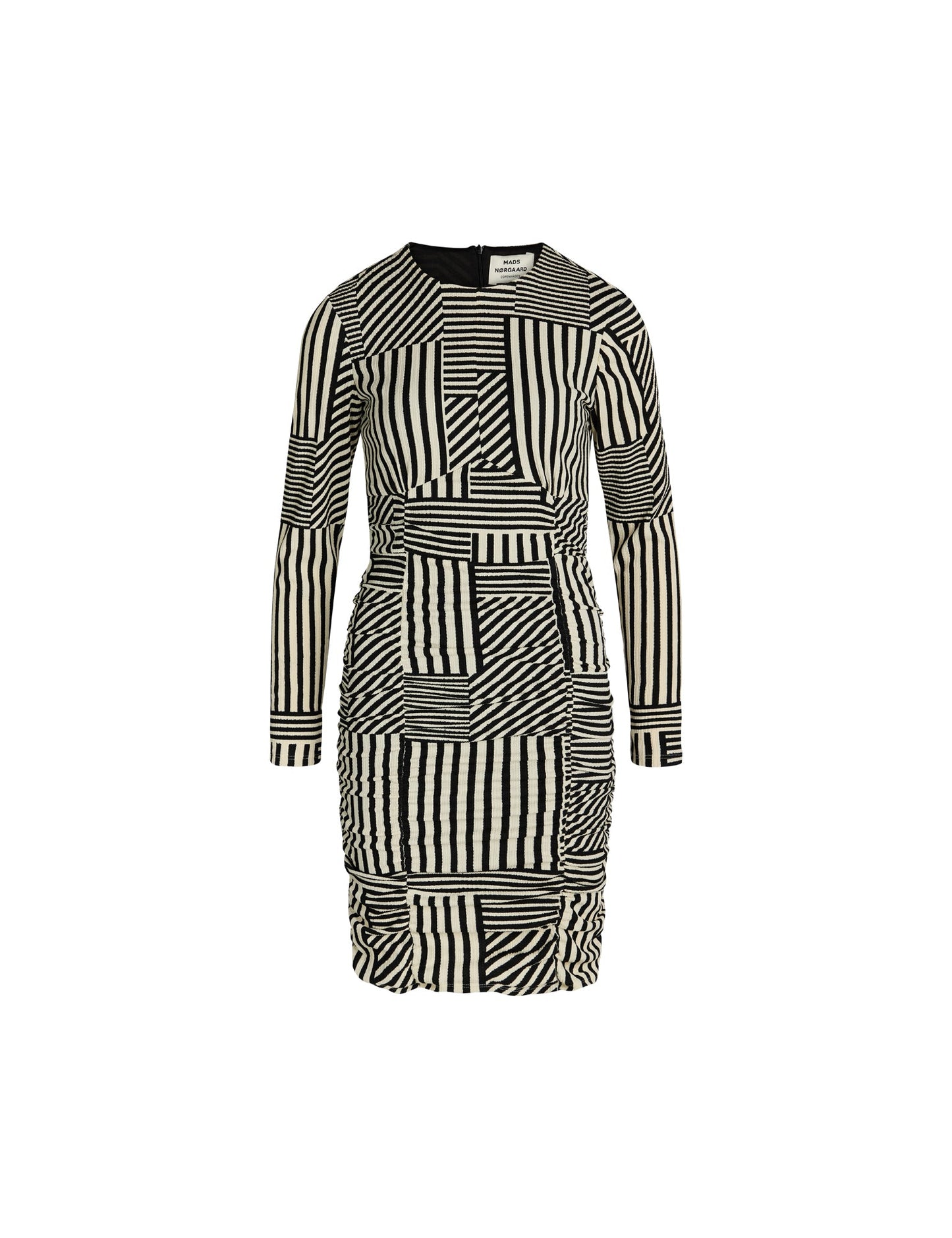 Pollux Amelia Dress AOP, Stripe Play AOP/Black