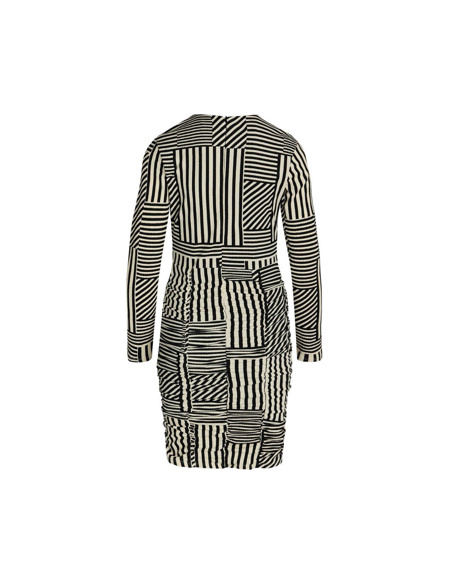 Pollux Amelia Dress AOP, Stripe Play AOP/Black