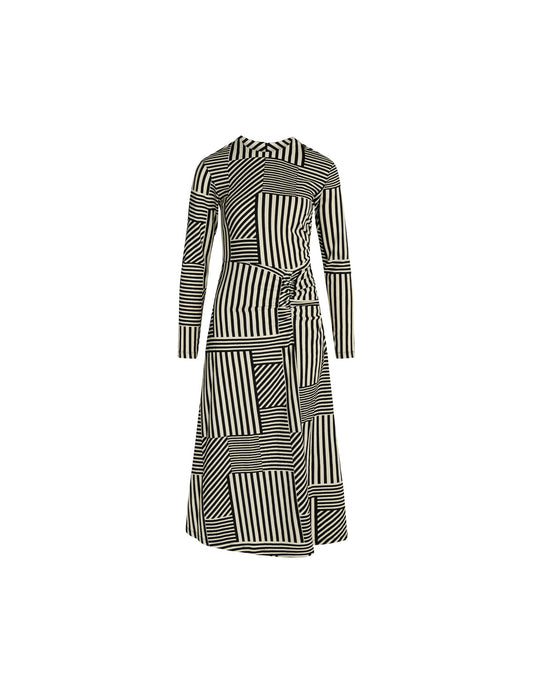 Pollux Beatriz Dress AOP,  Stripe Play AOP/Black