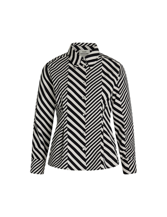 Mix Stripe Nollie Shirt, Black/Cloud Dancer