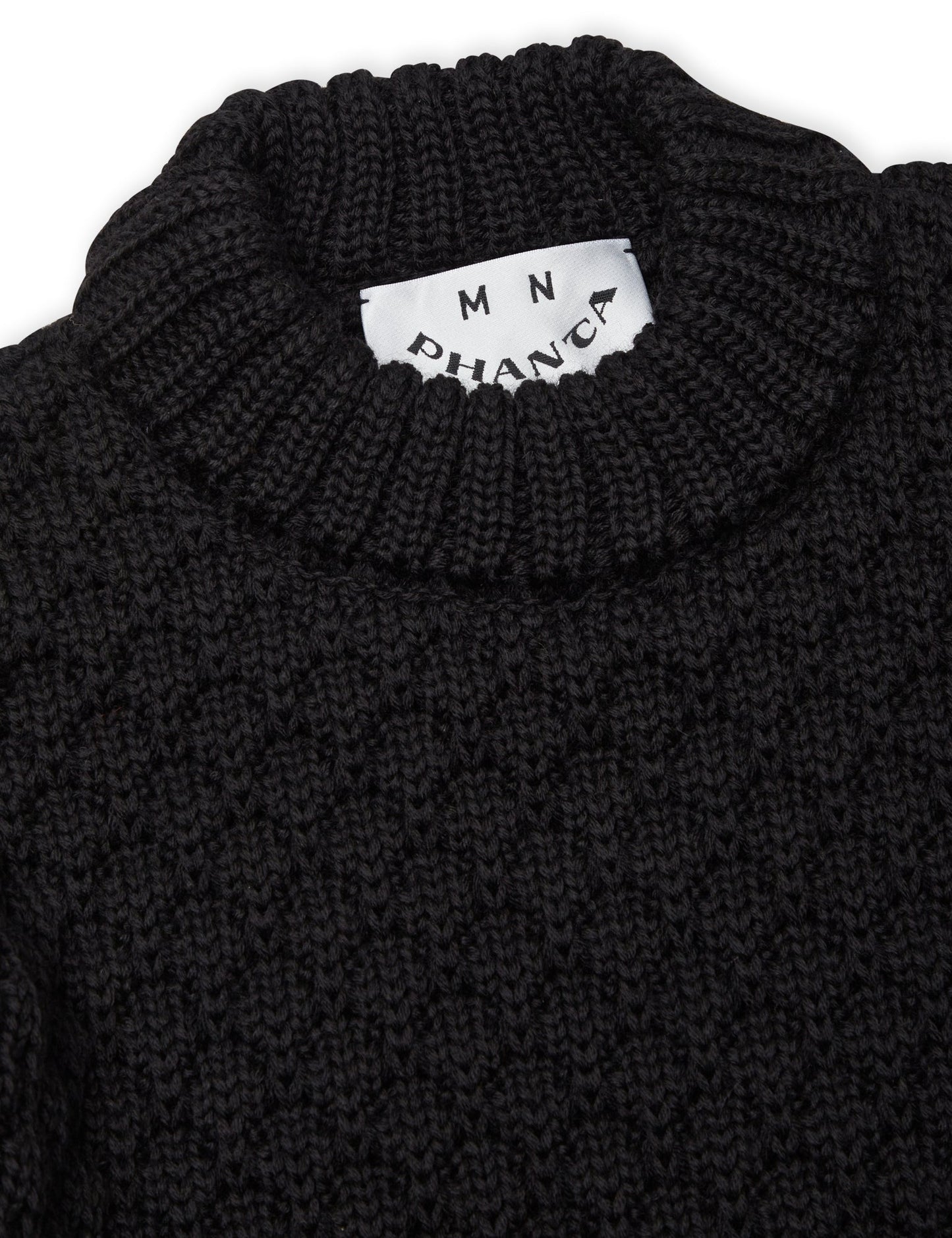 100% Wool Bruno Sweater,  Black