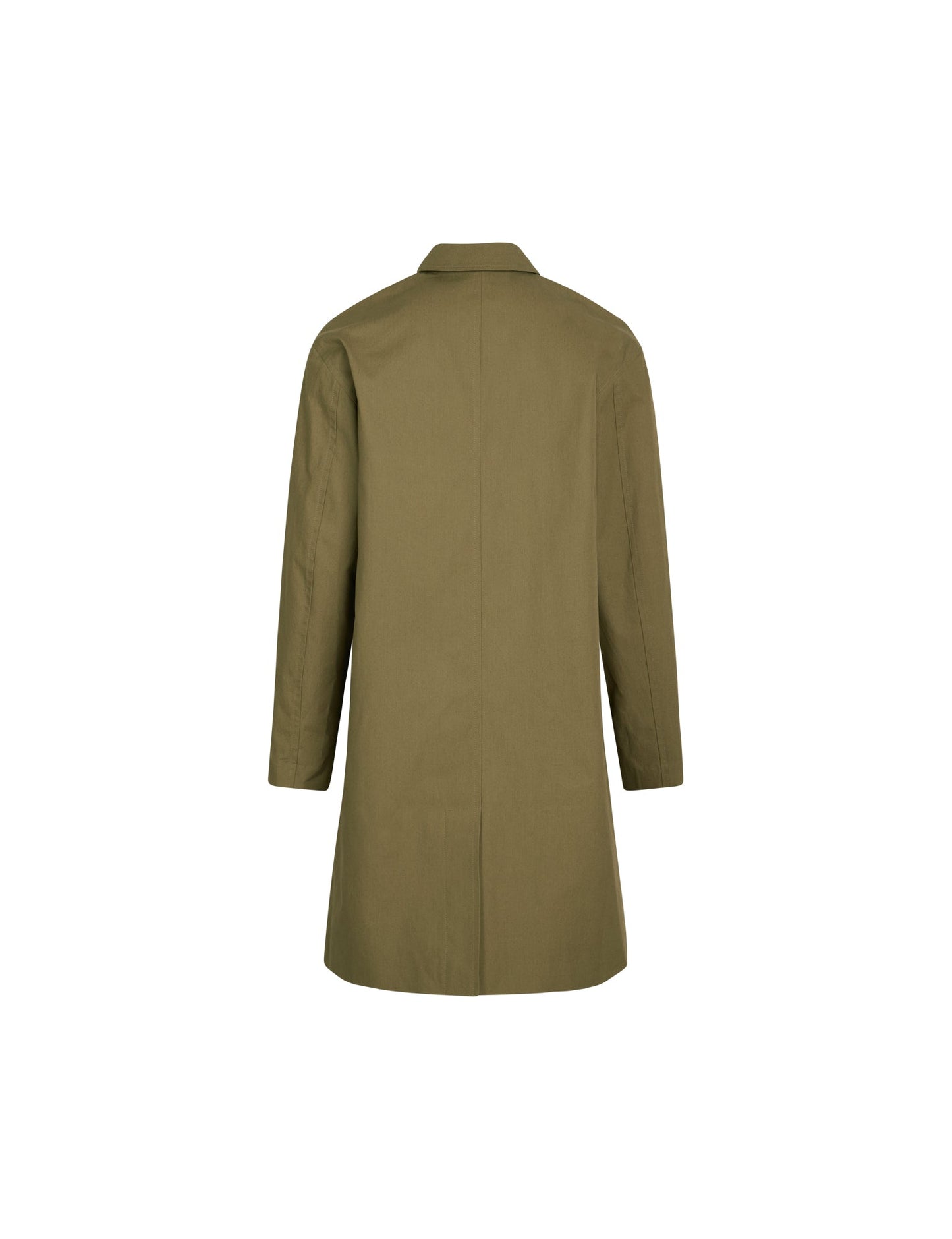 Dry Cotton Curtis Coat, Dusky Green