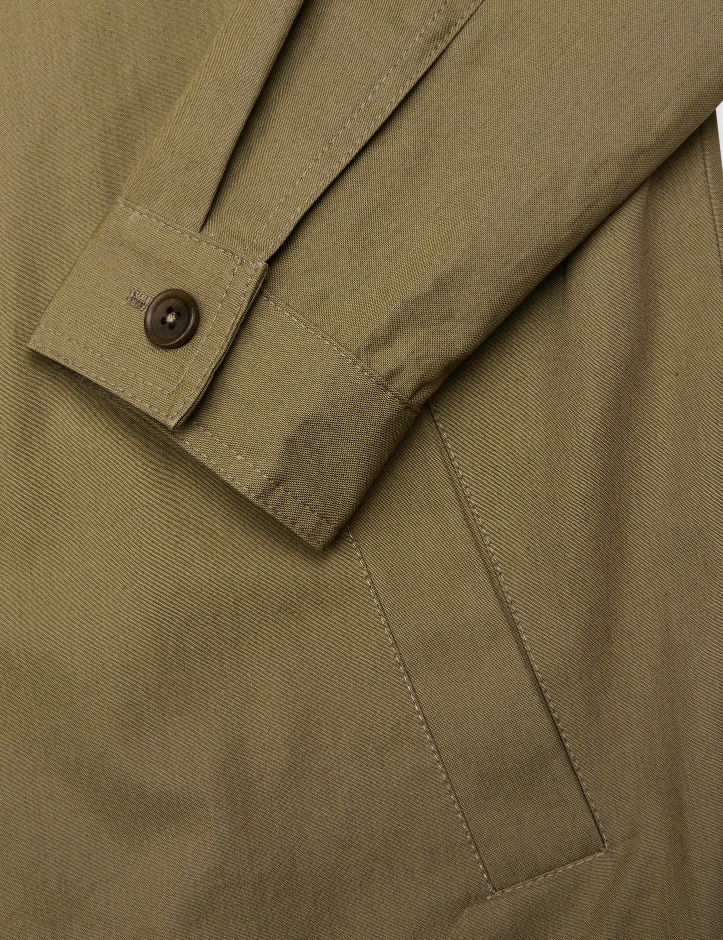 Dry Cotton Norton Jacket, Dusky Green