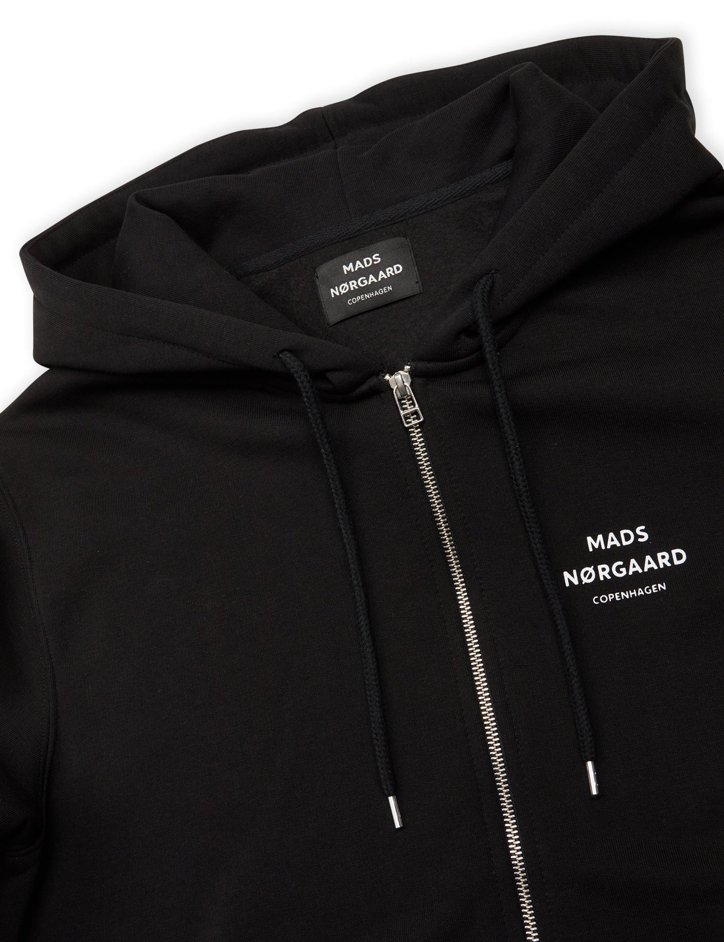 Standard Hoodie Zip Logo Sweat, Black