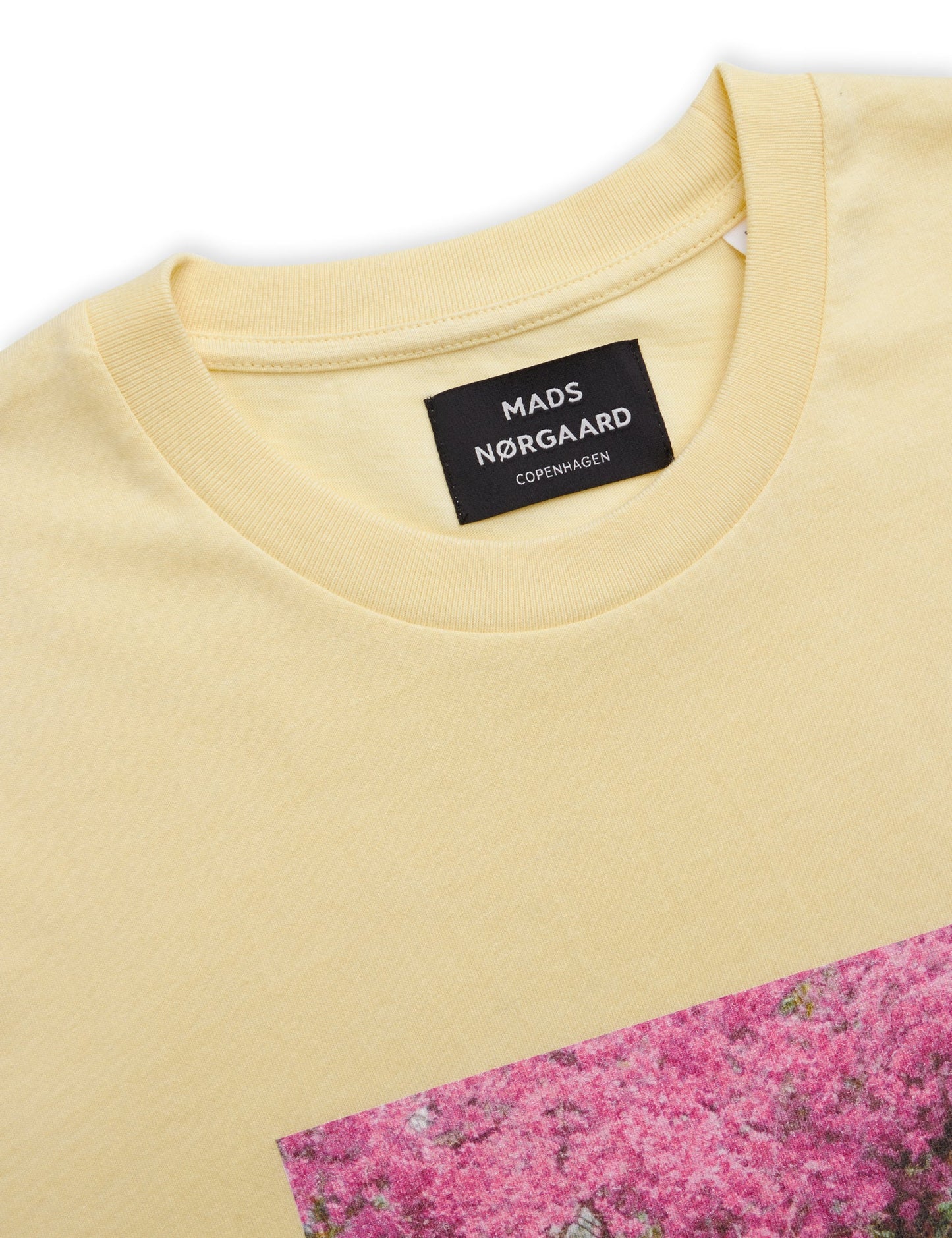 Heavy Twin Flower Tee,  Vanilla Custard