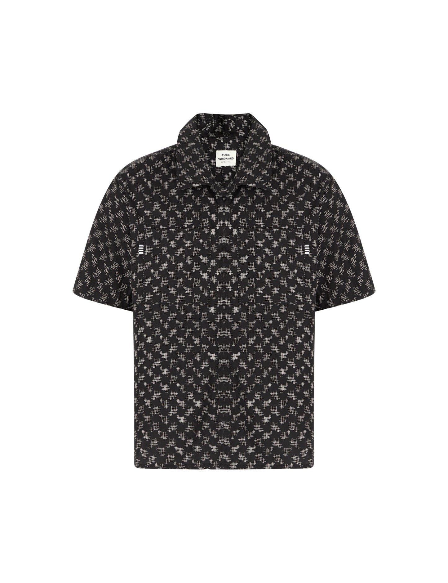 AOP Poplin Skully Shirt, Black /Vintage Khaki AOP