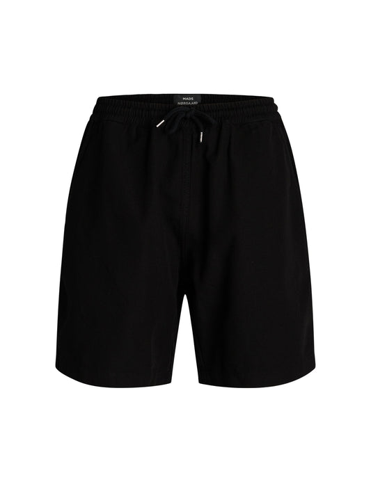 Dyed Canvas Beach Shorts,  Black