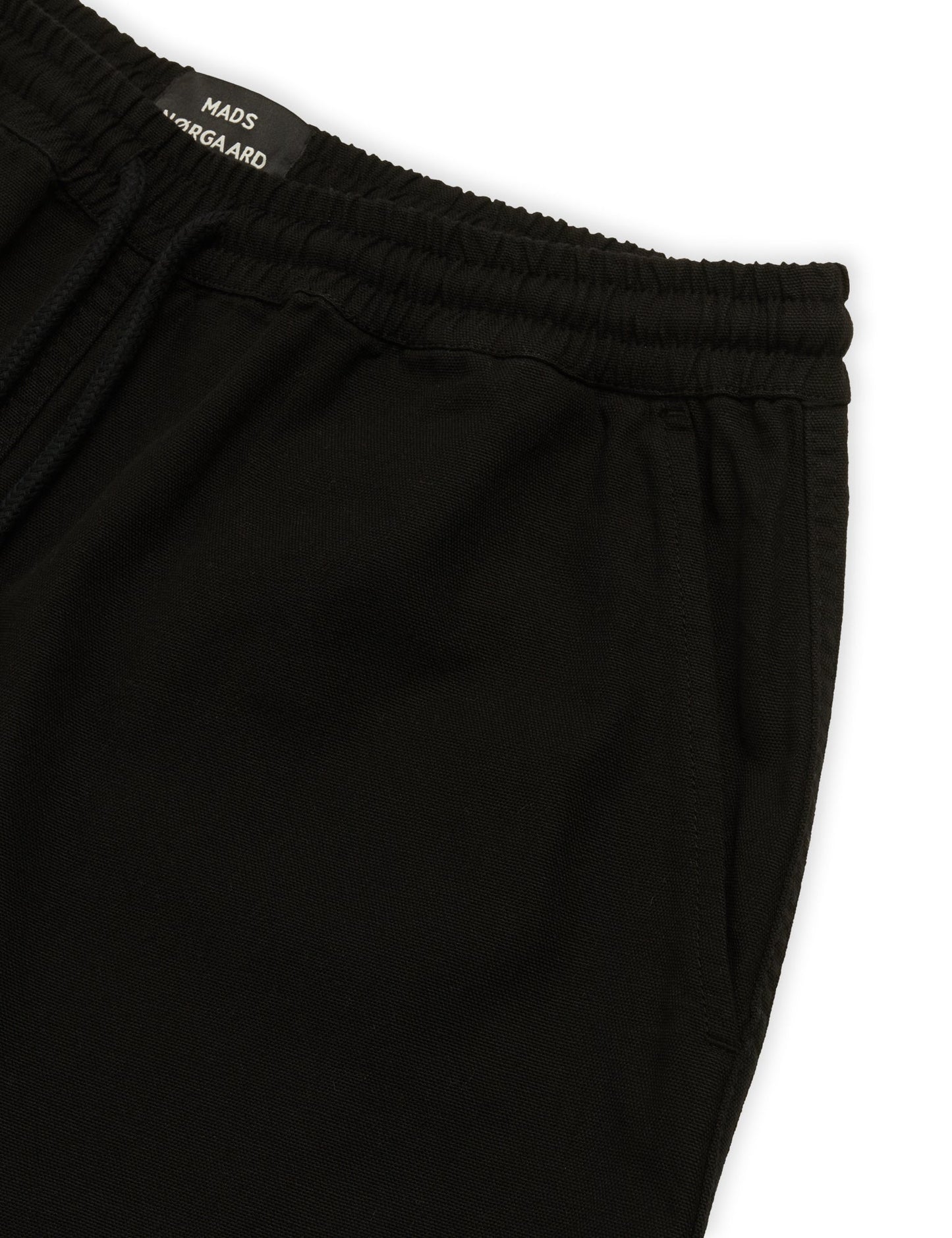 Dyed Canvas Beach Shorts,  Black