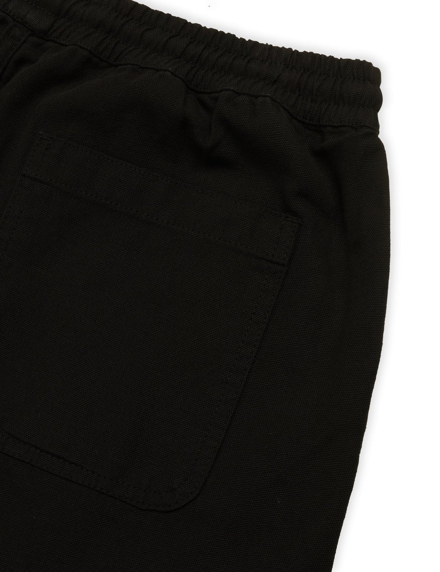 Dyed Canvas Beach Shorts,  Black