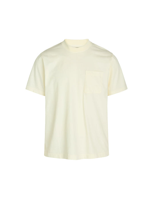 Heavy Dye Frode Pocket Tee,  Vanilla Ice