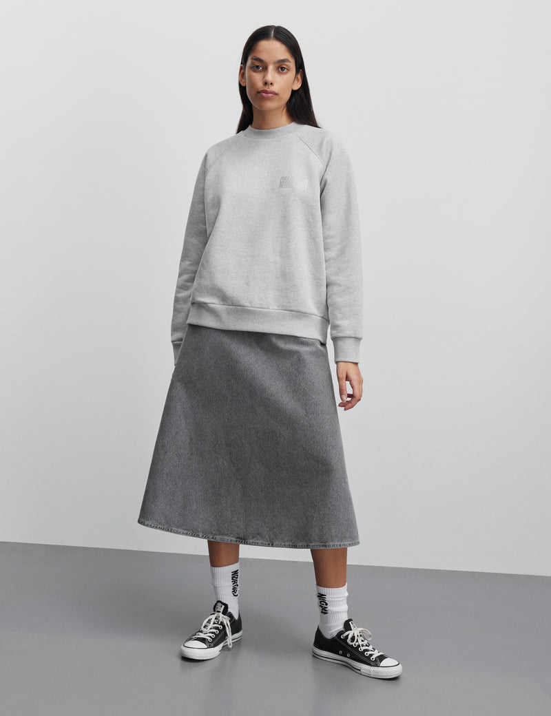 Organic Sweat Allium Sweatshirt, Light Grey Melange – MADS