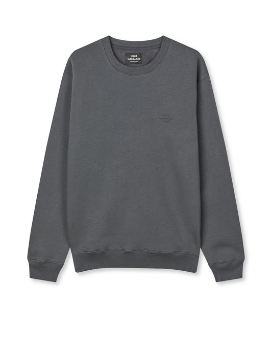 Standard Crew Logo Sweat, Black Oyster