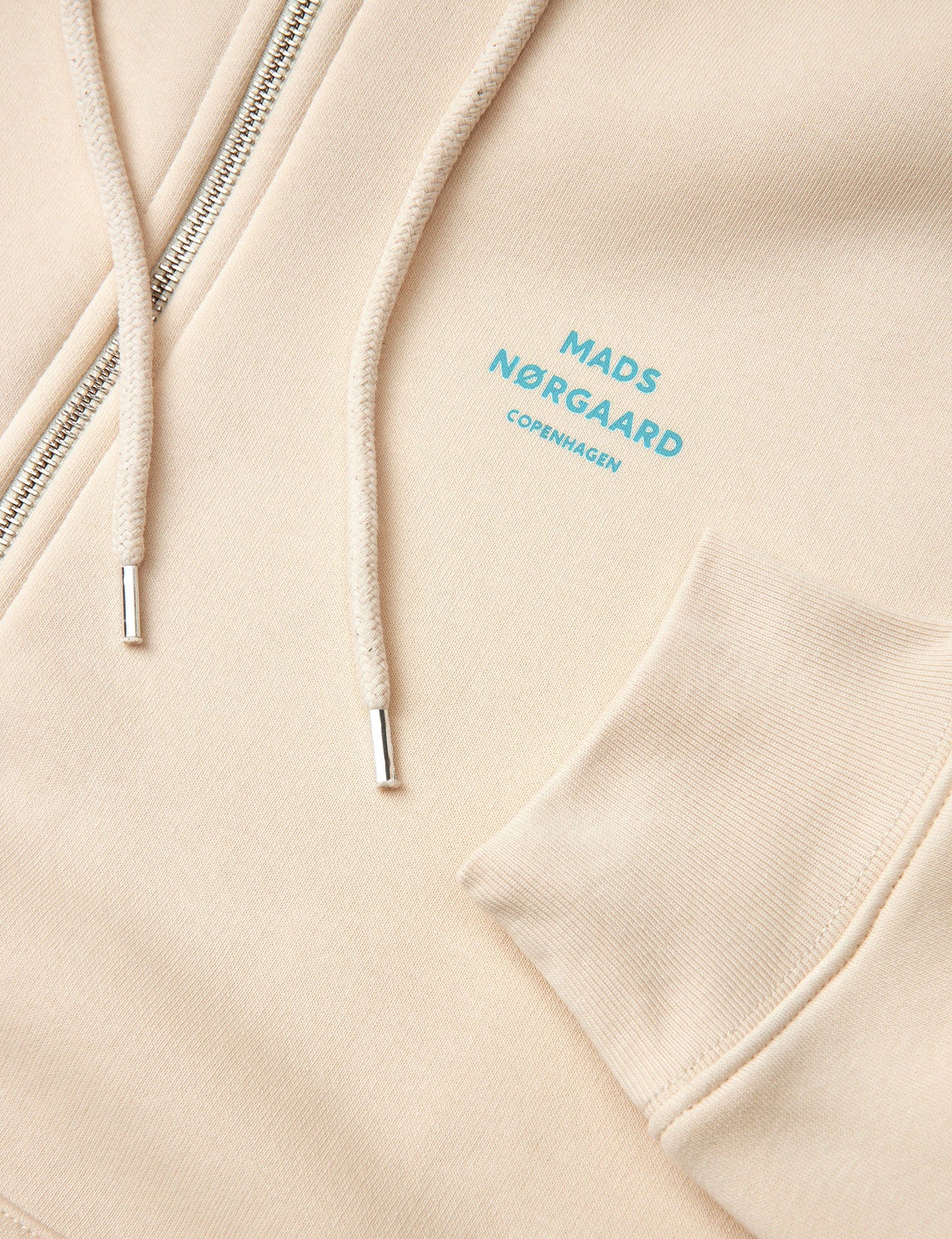 Standard Hoodie Zip Logo Sweat, Birch