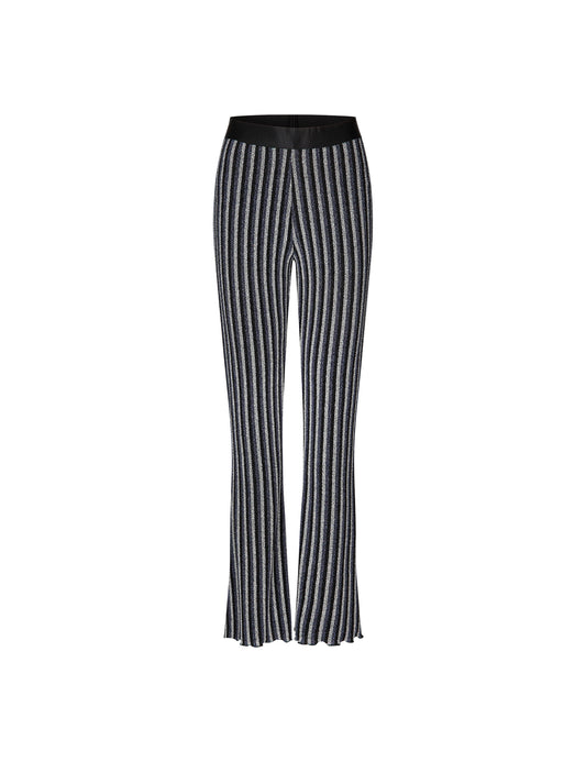 Glitter Jersey Uri Pants, Glitter Stripe/ Silver