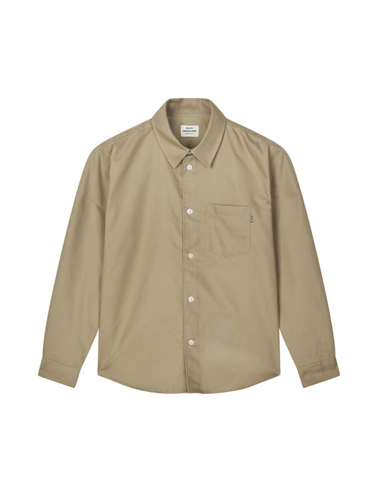 Cotton Oxford Svano Shirt, Silver Sage