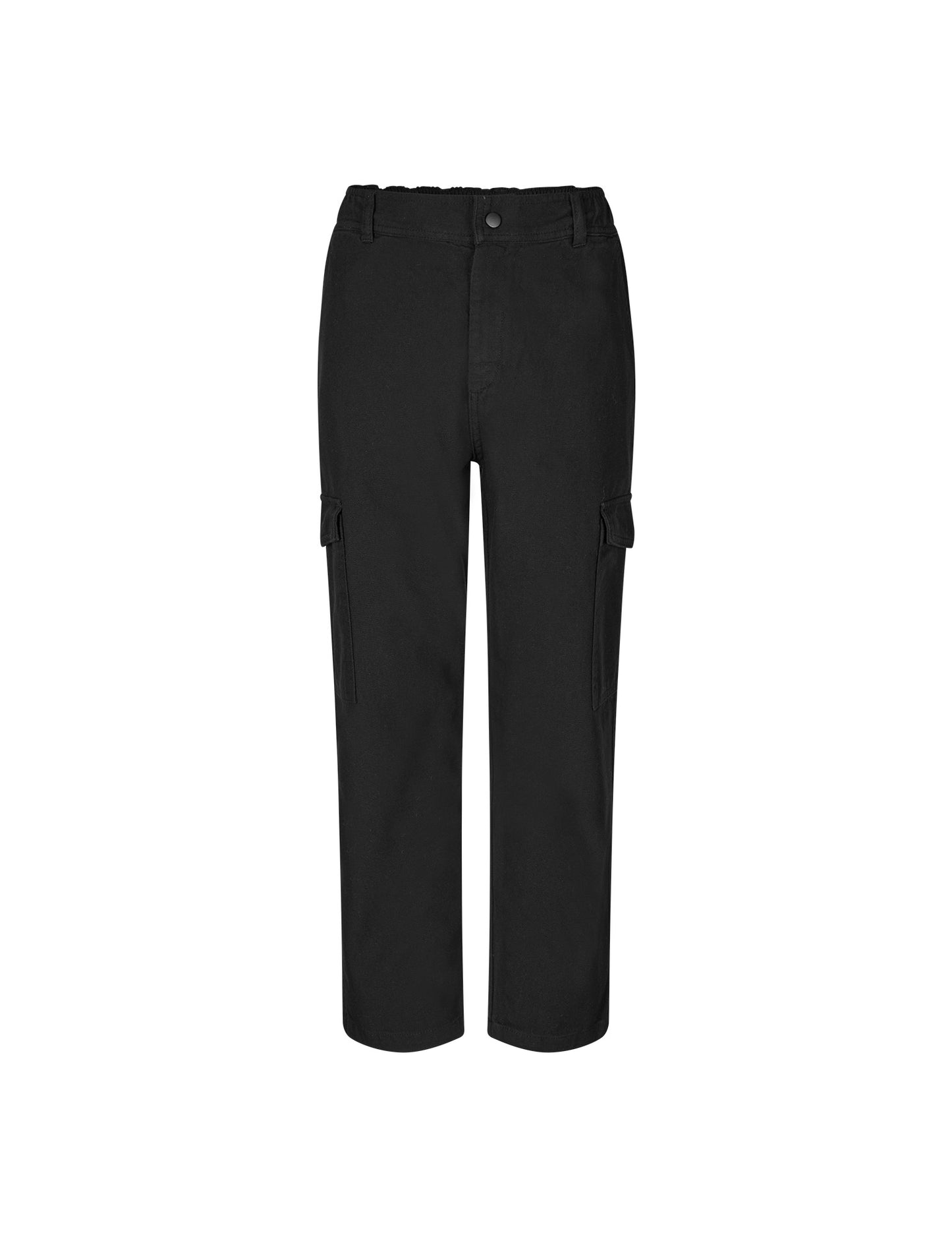 Dyed Canvas Cargoni Pants, Black