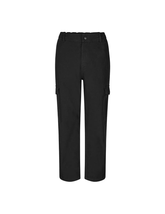 Dyed Canvas Cargoni Pants, Black