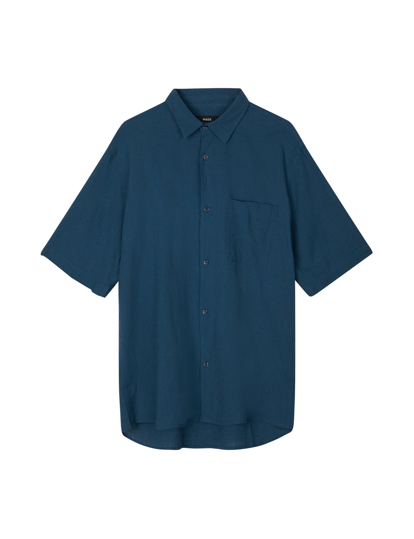 Cotton Linen Victor Shirt SS, Sargasso Sea