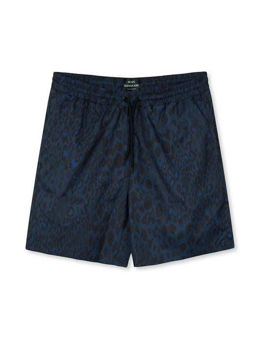 Sea Print Sandro Shorts, Sargasso Sea/Black AOP