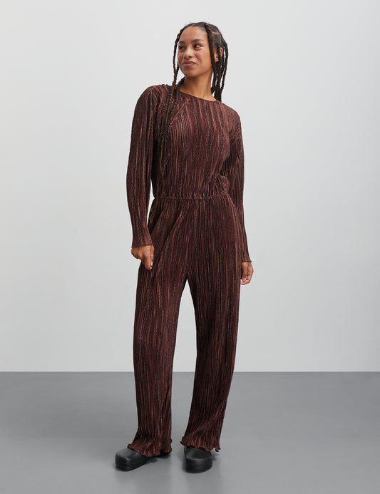 Luno Cava Jumpsuit AOP, Leo Stripe AOP/Cambridge Brown