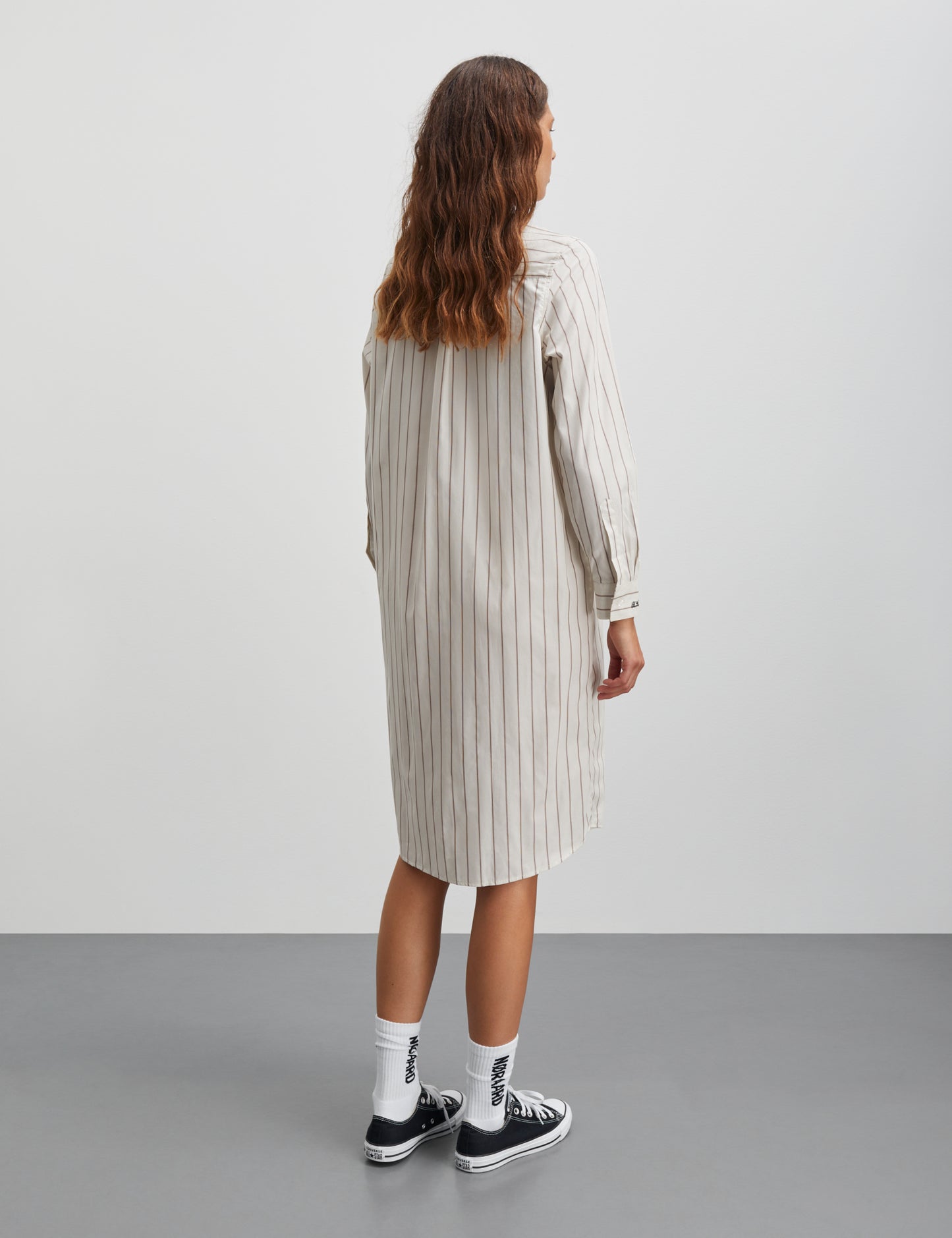 Yarpo Crissy Dress, YD Stripe/Silver Birch