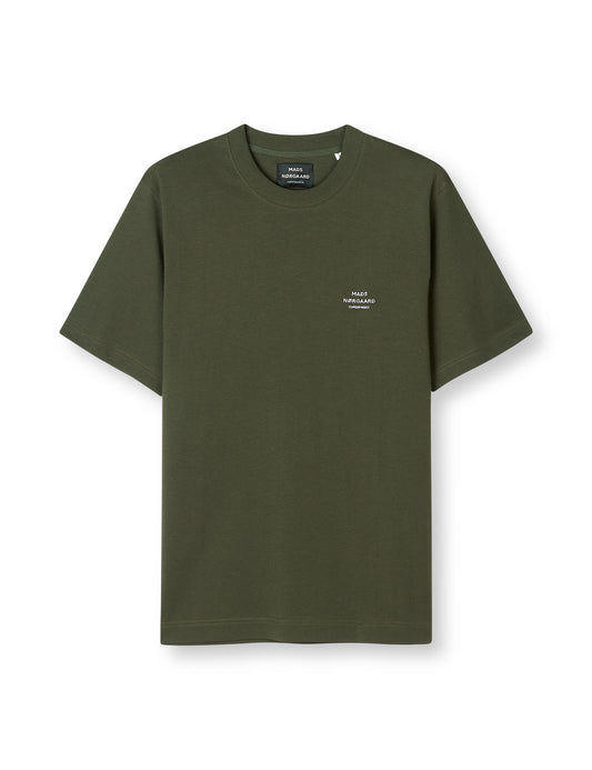 Cotton Jersey Frode Emb Logo Tee, Olive Night