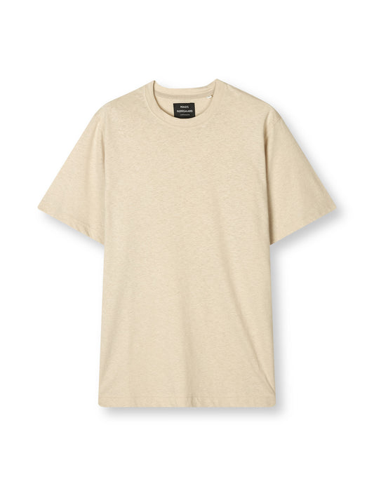 Cotton Linen Jersey Frode Tee, Oatmeal