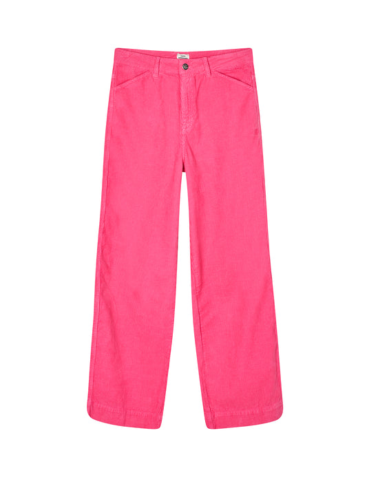 Mini Cord Cargo Pants, Carmine Rose