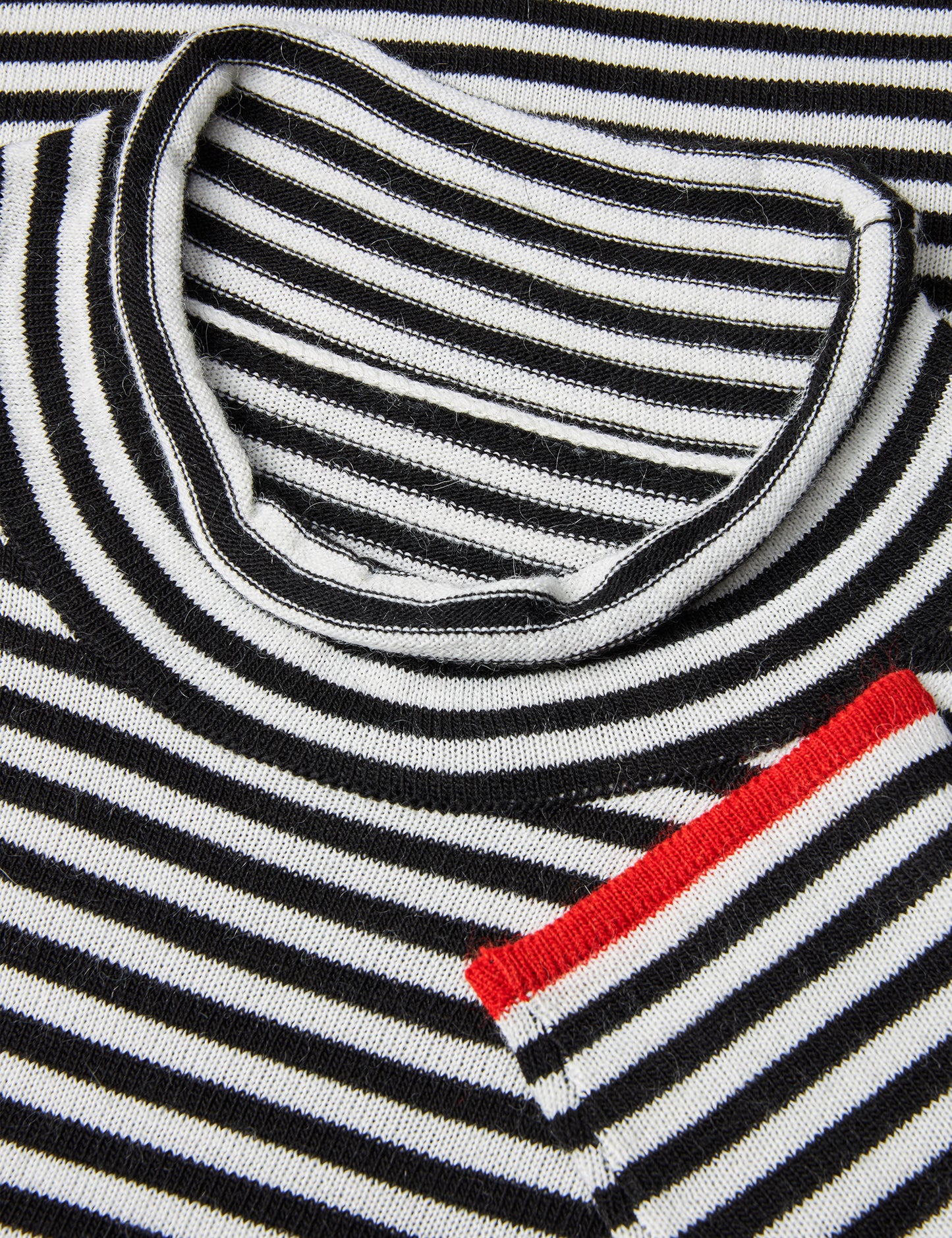 One Stripe Elsa Knit, Black/Ecru