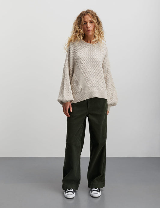 Recycled Wool Mix Rokko Sweater, Incense