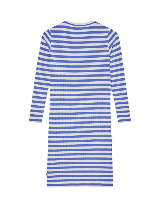 5x5 Classic Stripe Dubina Dress, Amparo Blue/ Vanilla Ice