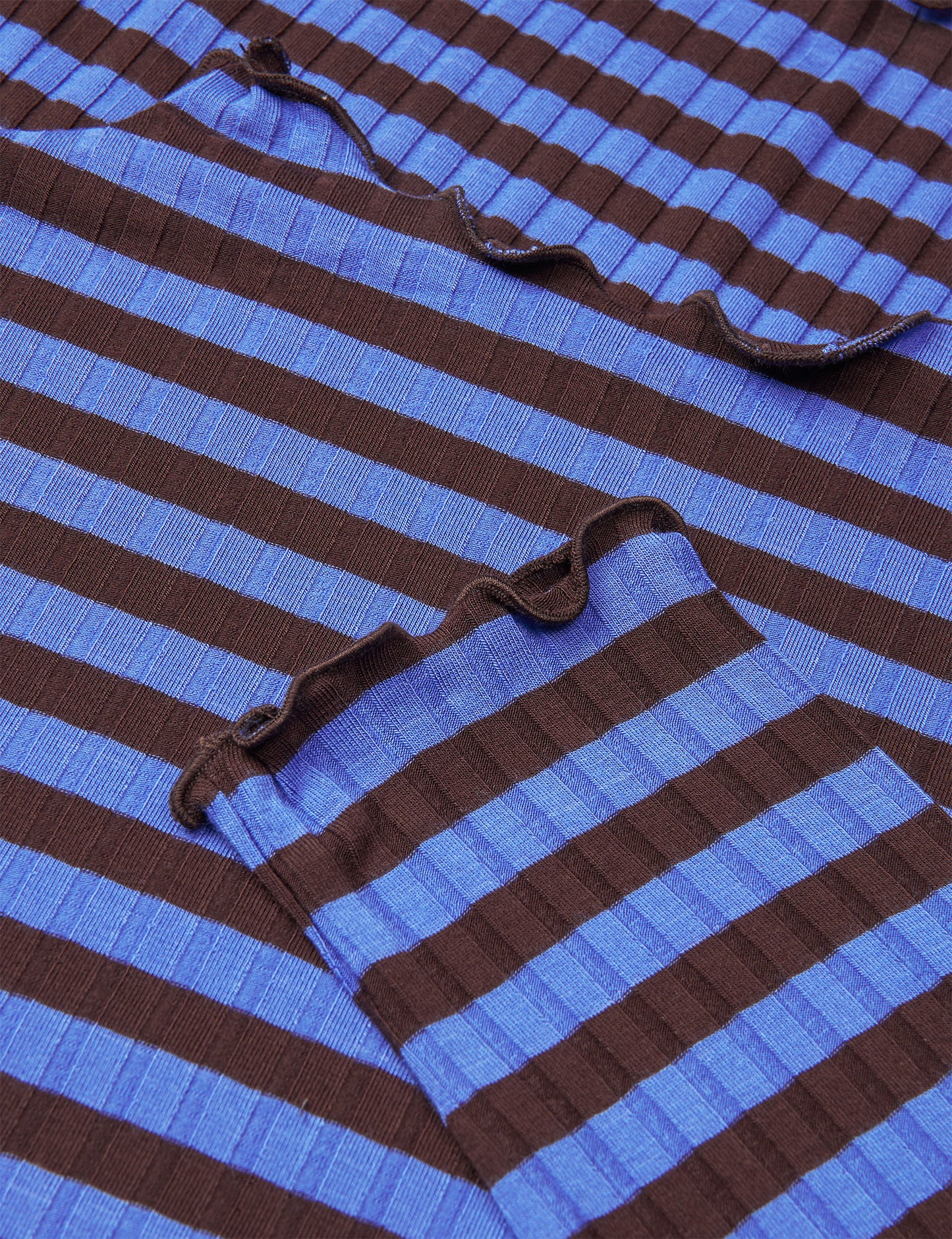 5x5 Stripe Trutte Tee LS, Amparo Blue/Black Coffee