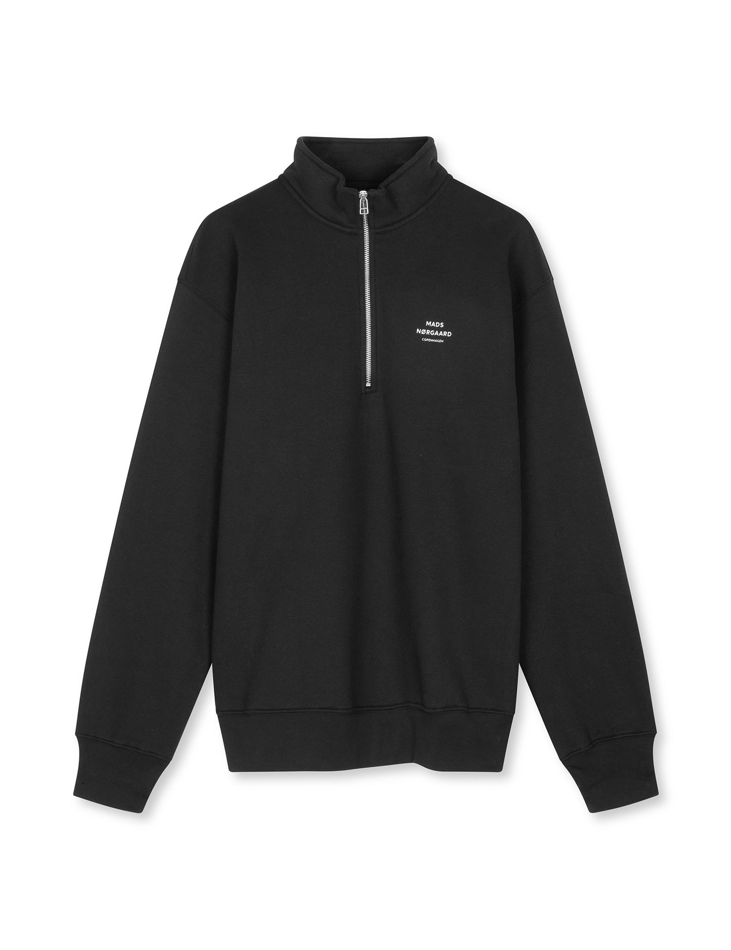 Standard Half Zip Logo Sweat, Black