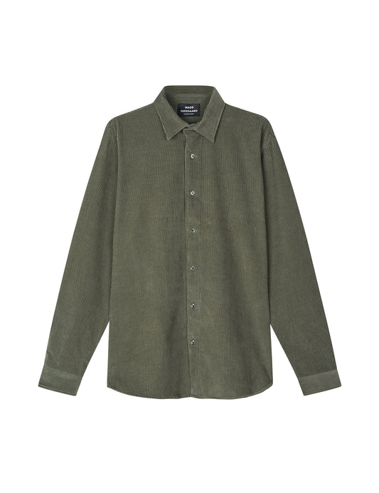 Classic Cord Malte Shirt, Duck Green