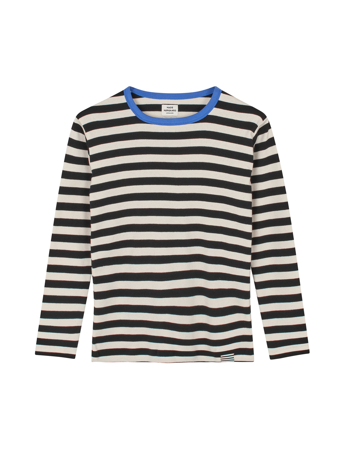 Midi Rib Tobino Tee LS, Black/Ecru