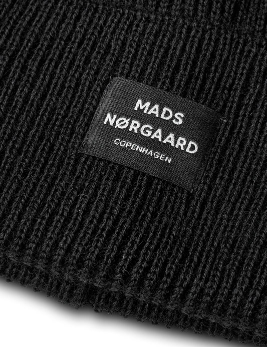 Wool Ask Beanie, Black