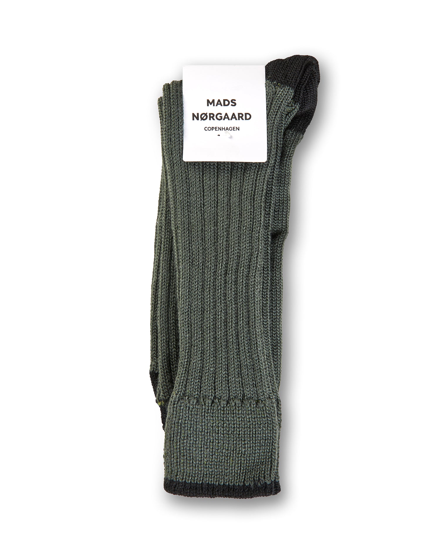 Woolen Carl Rib Socks, Beluga