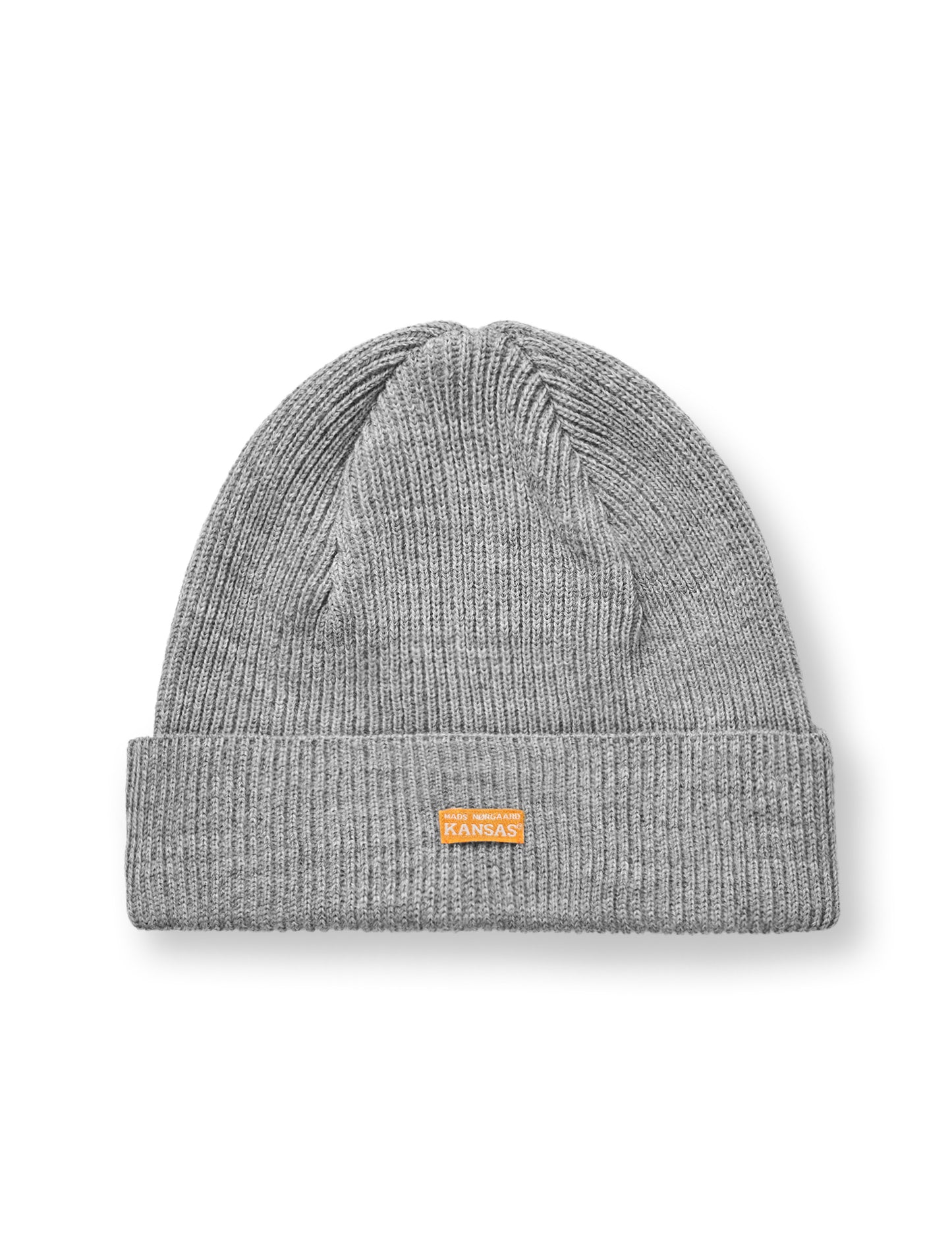 Kansas MN Wool Ask Beanie, Grey Melange