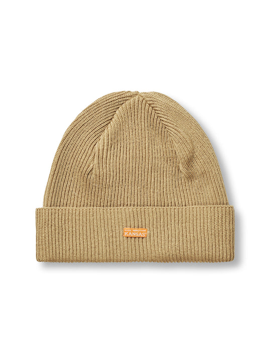 Kansas MN Wool Ask Beanie, Kelp