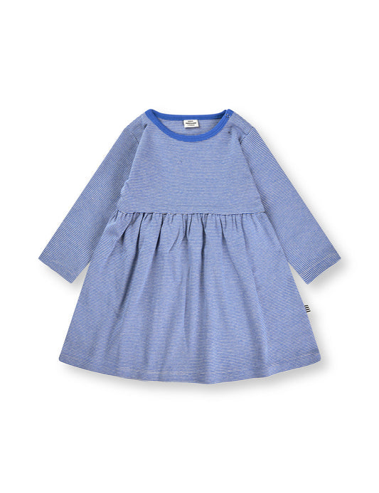 Soft Micro Striped Merkur Dress, Amparo Blue/Fog