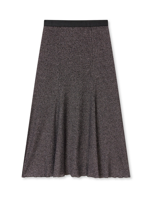 2x2 Lurex Saga Skirt, Gun Metal