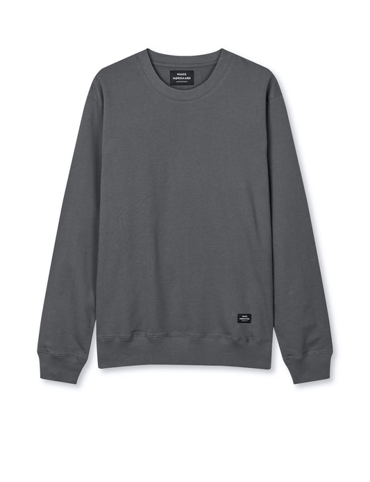 Light Terry Asker Sweat, Black Oyster