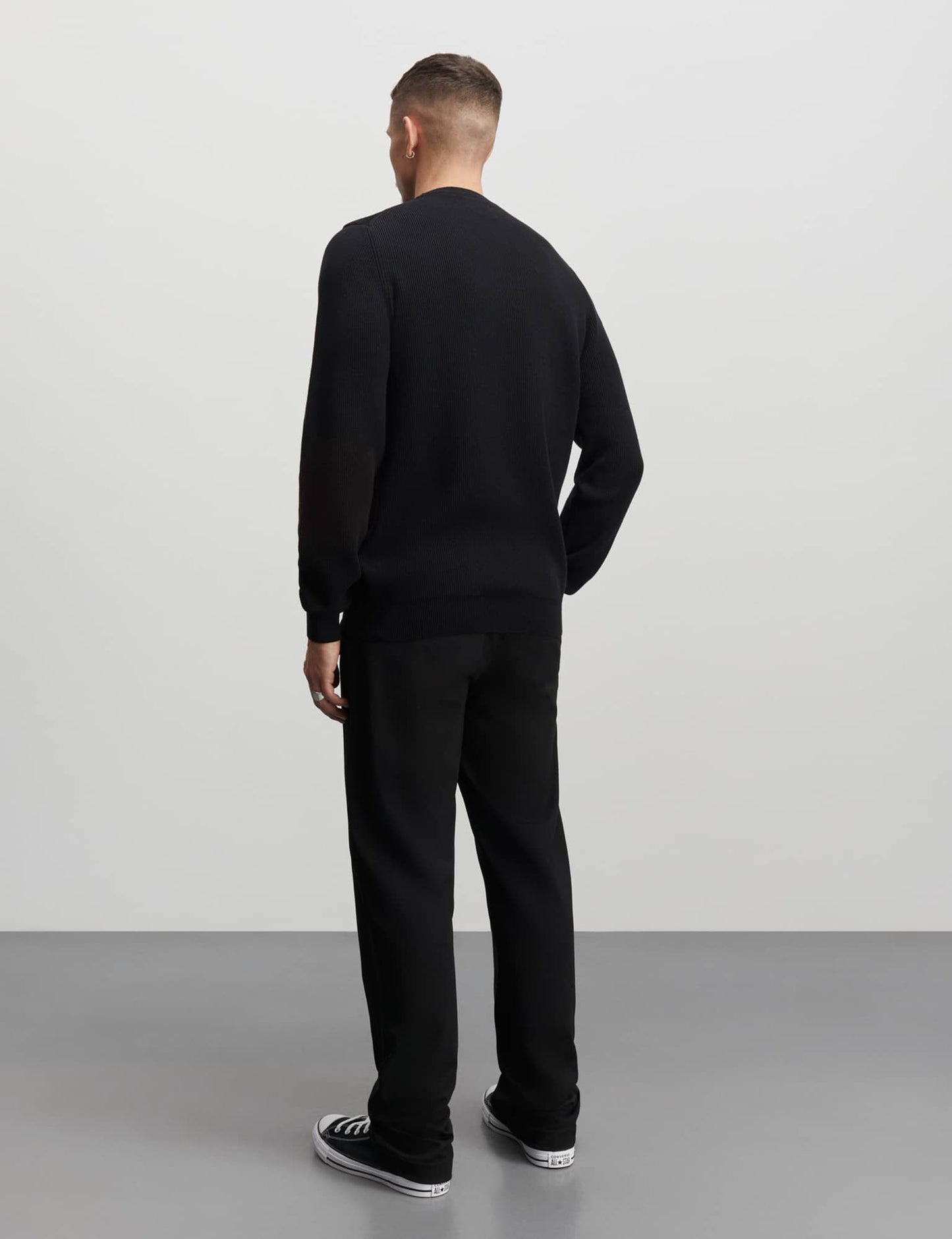 Tight Cotton Emil Knit, Black